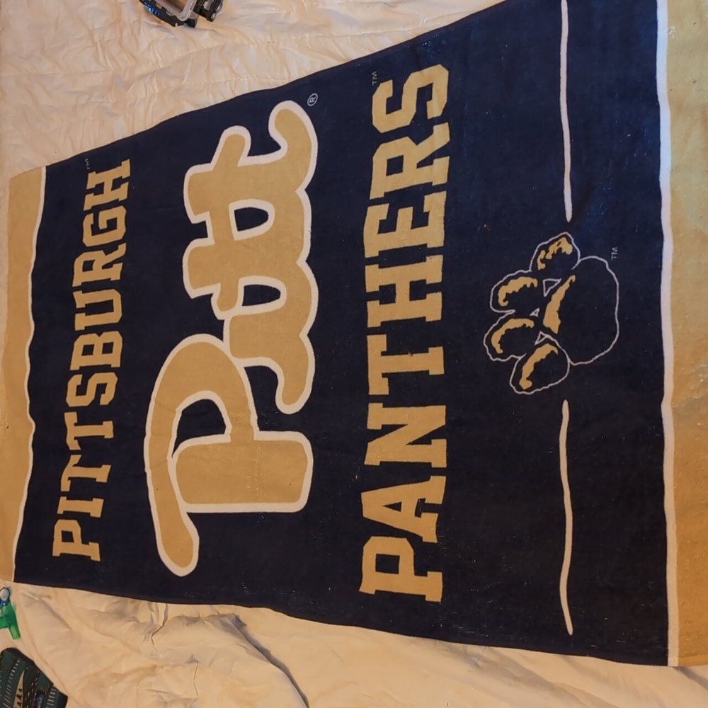 Pittsburgh Panthers football beach towel
